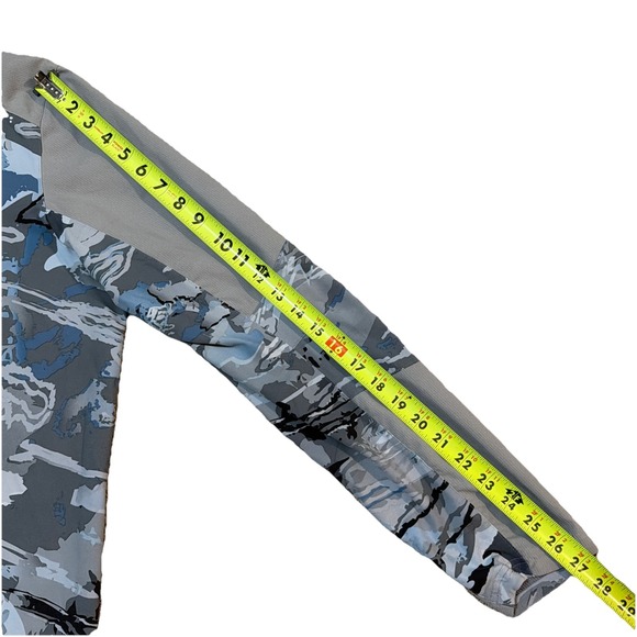 Under Armour Fish Coolswitch Thermocline Hybrid Camo Fishing Shirt Mens XL - Picture 4 of 8